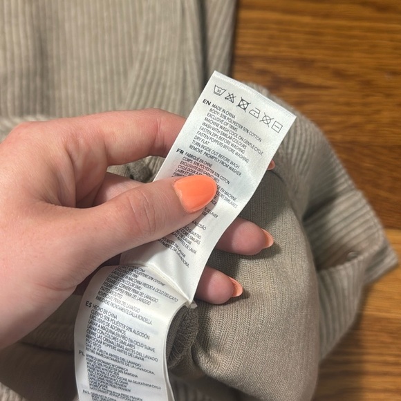 Varley Aberdeen Straight Leg Pant 29" Taupe Marl Size Medium - Picture 10 of 16